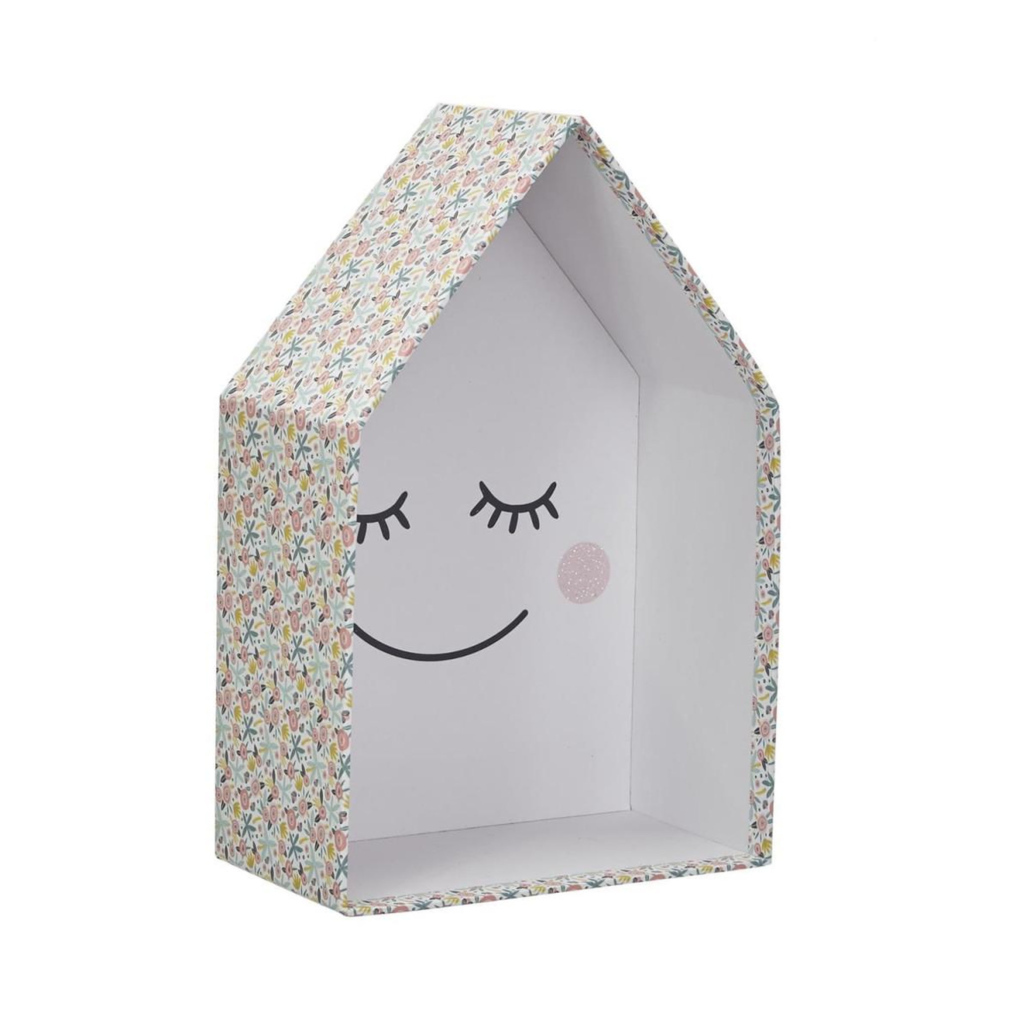 Voir la diapositive 5 : HOME DECO KIDS Lot de 3 boîtes gigognes  maison fille  32cm rose