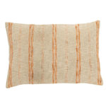 Paris Prix Coussin Déco en Lin  Noreen  40x60cm Beige & Orange