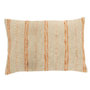 Voir la diapositive 1 : Paris Prix Coussin Déco en Lin  Noreen  40x60cm Beige & Orange