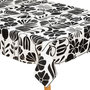 Voir la diapositive 1 : ATMOSPHERA Nappe de Table Imprimée  Twisted Lime  150x250cm Noir & Blanc