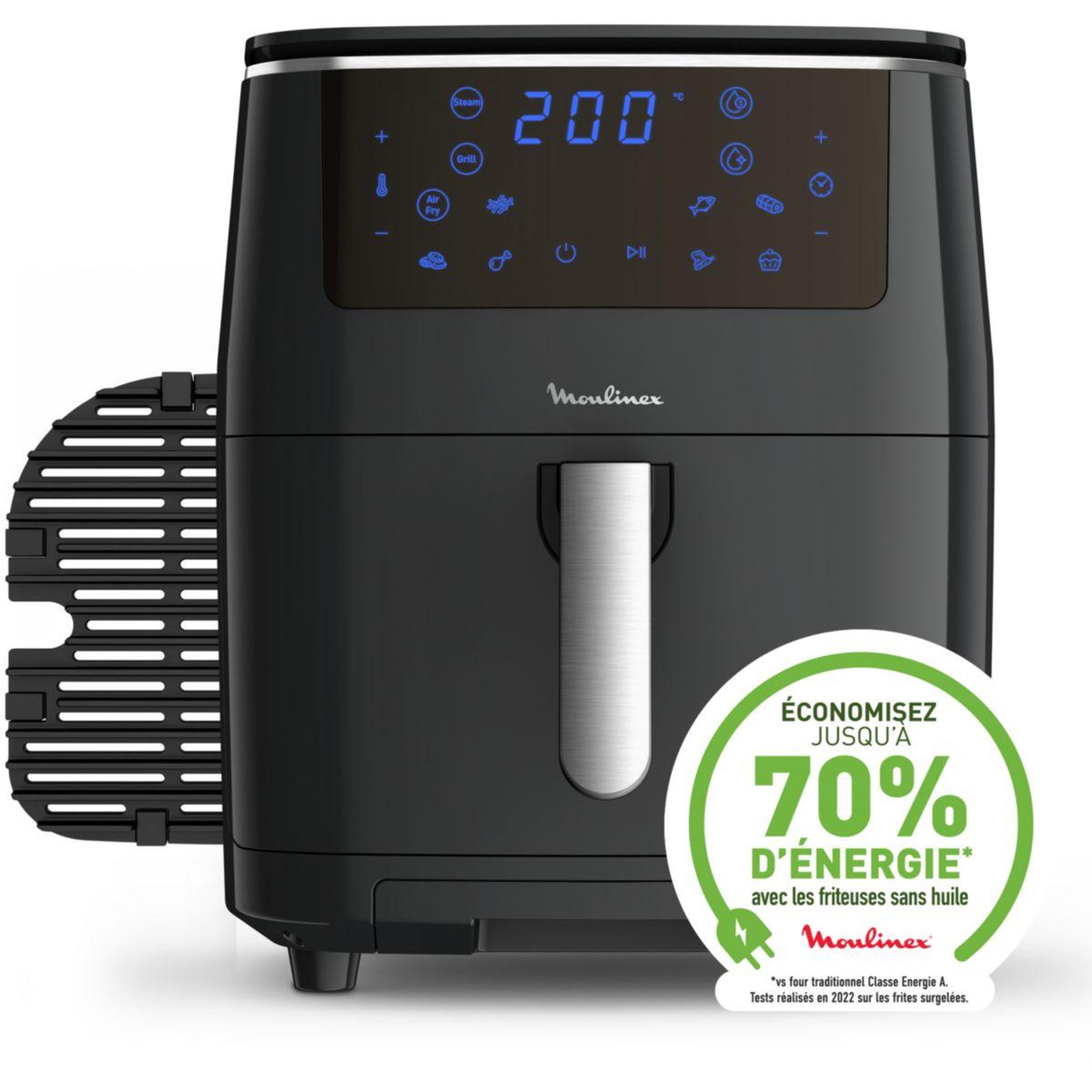 Voir la diapositive 3 : MOULINEX Friteuse sans huile Easy Fry & Steam 3 en 1 6,2L AL201810