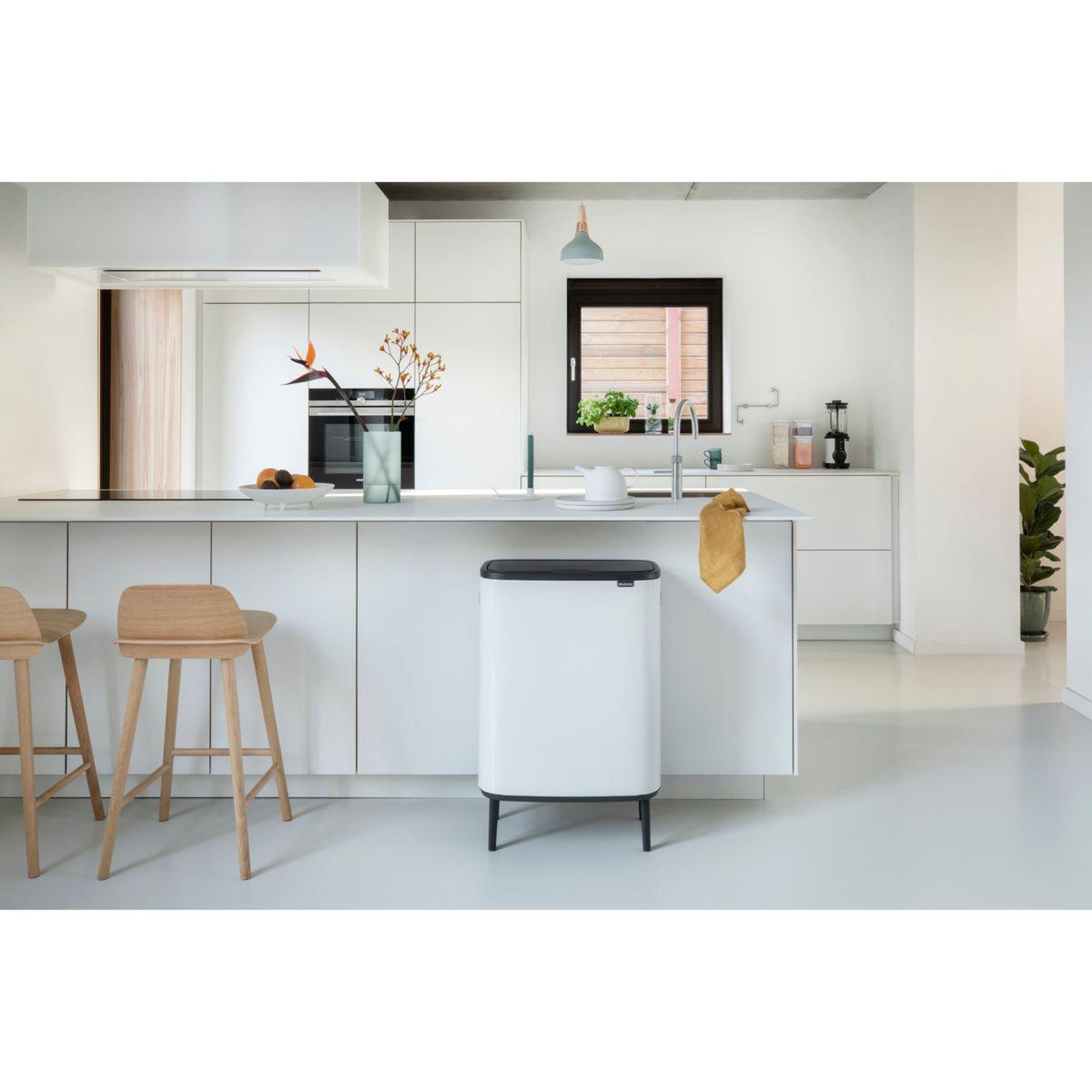 Voir la diapositive 4 : BRABANTIA Poubelle de cuisine tri sélectif bo touch bin hi 2x30l blanc