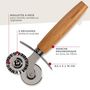 Voir la diapositive 3 : Fackelmann Roulette double embout pour pâtes fraiches 16 cm Fackelmann Pizza & Pasta