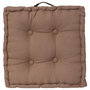 Voir la diapositive 1 : ATMOSPHERA Coussin de Sol  Dorian  40x40cm Taupe