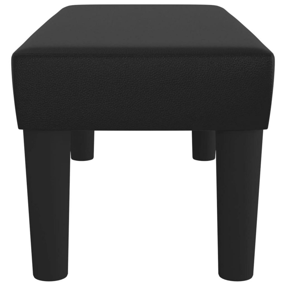 VIDAXL Banc Noir 70x30x30 cm Similicuir