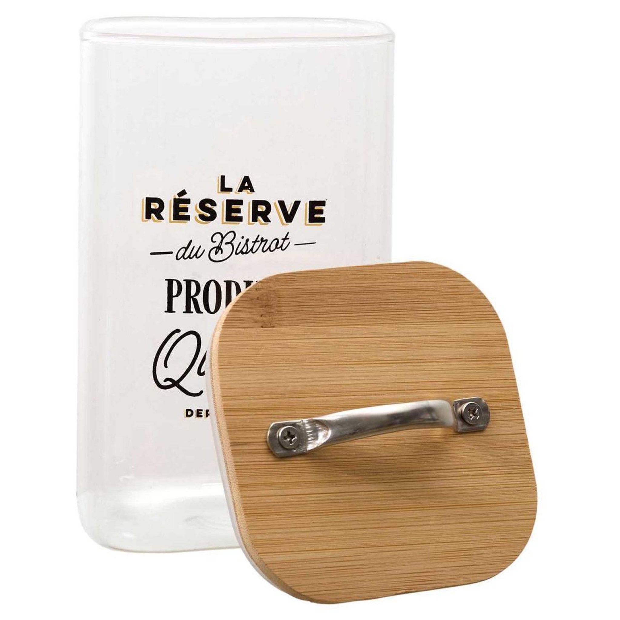 Voir la diapositive 2 : COOK CONCEPT Bocal de conservation en verre  bistrot  1l transparent