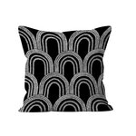 SOLEIL D'OCRE Coussin déhoussable imprimé 40x40 cm DUNE, par Soleil Ocre