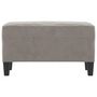 Voir la diapositive 3 : VIDAXL Banc Gris clair 70x35x41 cm Velours