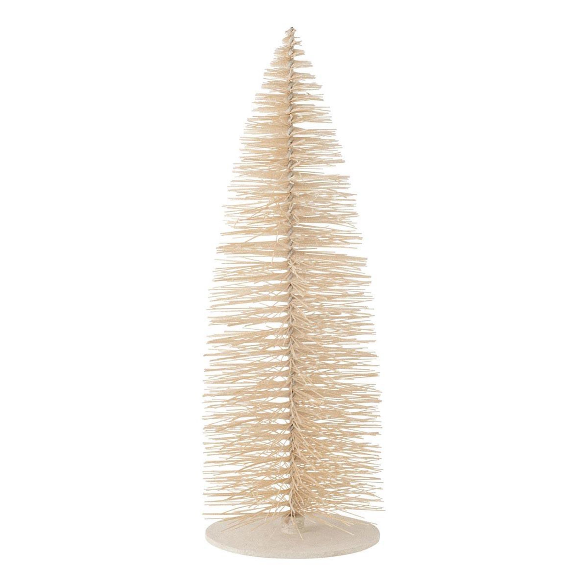 J-LINE Sapin de noël déco à paillettes  otis  140cm blanc