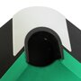 PLAY4FUN Billard Américain avec Retour de Boules Automatique et Accessoires, 220 x 123 x 80 cm - Noir et Tapis Vert
