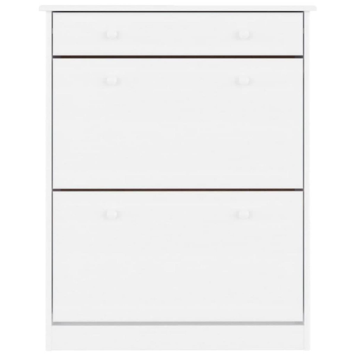 VIDAXL Armoire a chaussures ALTA blanc 77x35x96 cm bois massif de pin