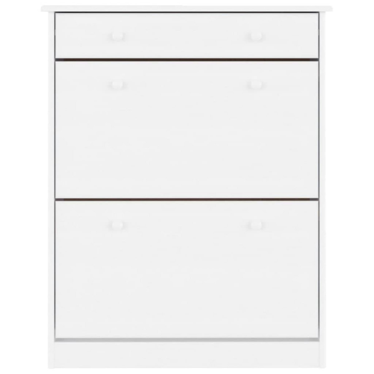 VIDAXL Armoire a chaussures ALTA blanc 77x35x96 cm bois massif de pin