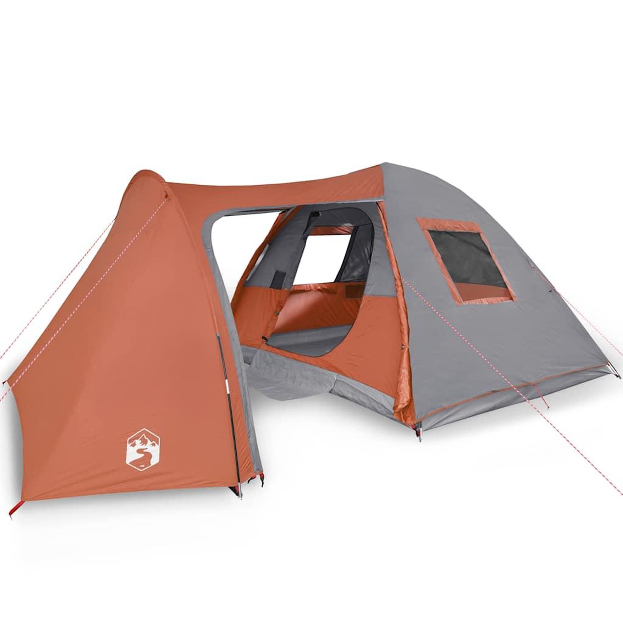 Voir la diapositive 2 : VIDAXL Tente familiale a dome 6 personnes orange impermeable