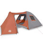 Voir la diapositive 2 : VIDAXL Tente familiale a dome 6 personnes orange impermeable