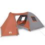 Voir la diapositive 2 : VIDAXL Tente familiale a dome 6 personnes orange impermeable