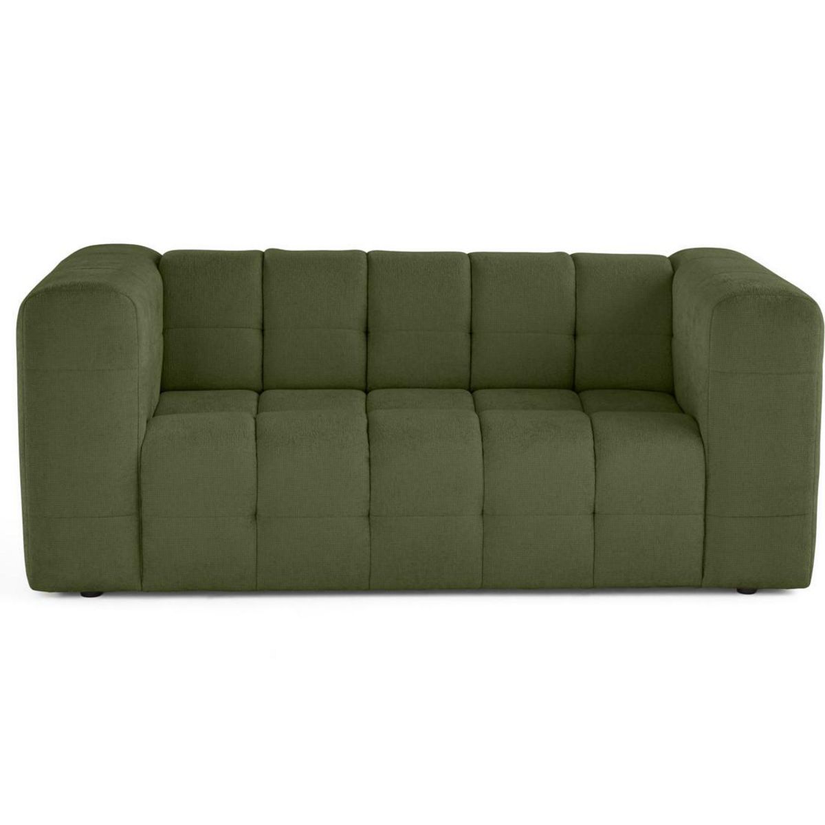 LISA DESIGN Suzano - canapé droit 2 places en tissu texturé