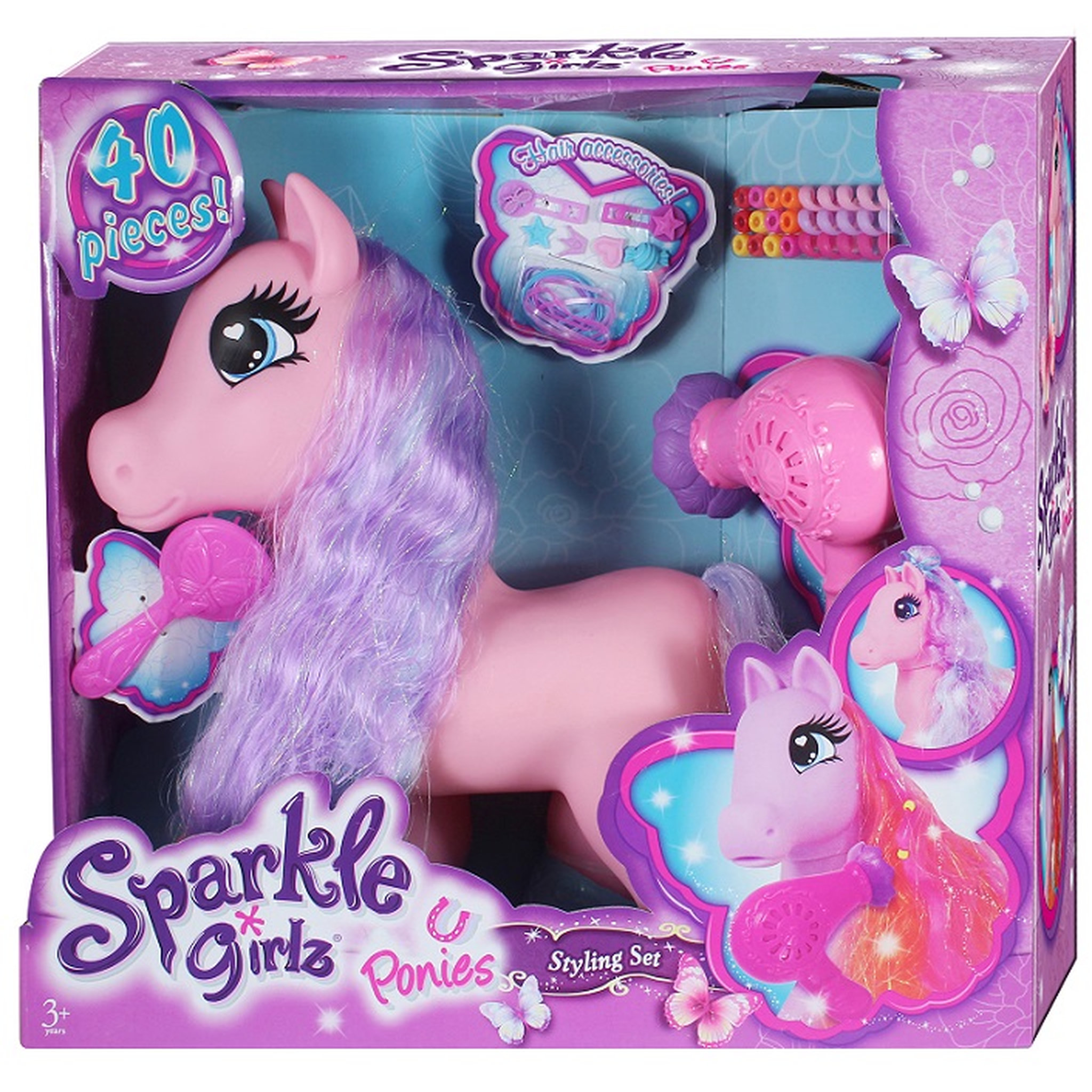 Voir la diapositive 4 : SPARKLE GIRLZ Grand poney à coiffer