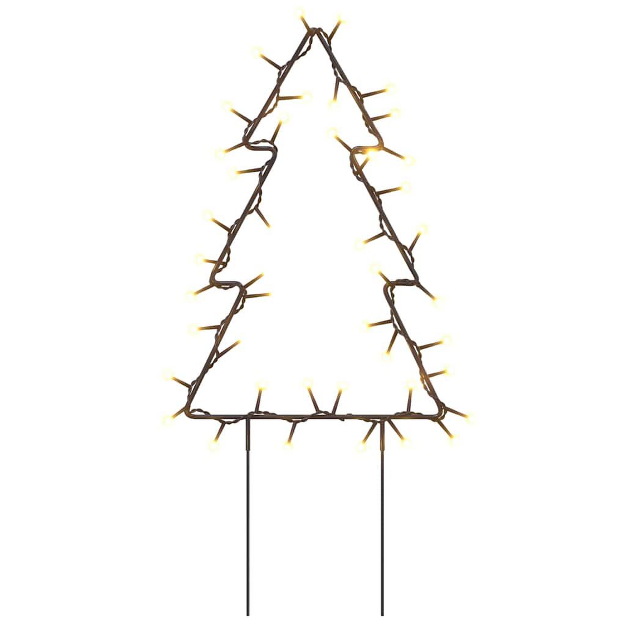 Voir la diapositive 4 : VIDAXL Decoration lumineuse arbre de Noël piquets 3 pcs 50 LED 30 cm