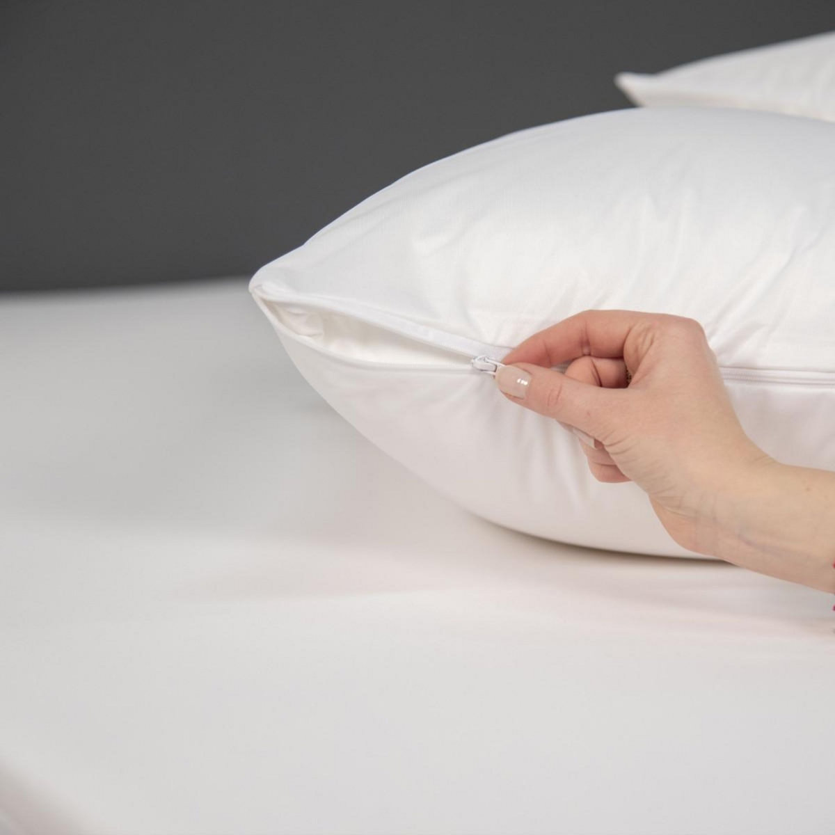 FUTURE HOME Lot de 2 protèges oreillers imperméables en jersey