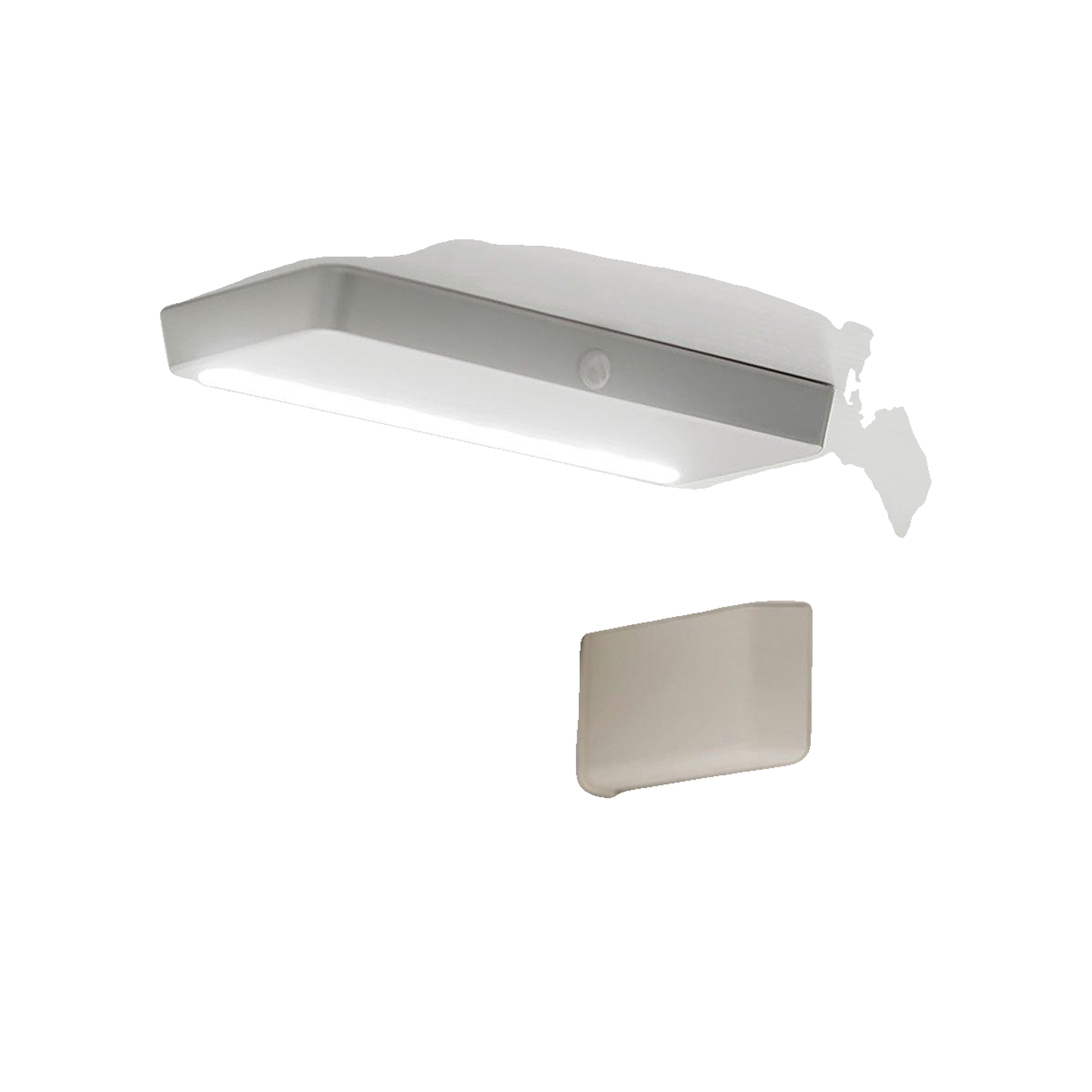 Voir la diapositive 3 : EMUCA SRL Luminaire Emuca Kraz détecteur de mouvement gris métallisé