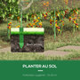 Voir la diapositive 6 : OUTSUNNY Serre de jardin serre à tomates dim. 4L x 1,23l x 1,71H m acier thermolaqué vert PVC haute densité transparent