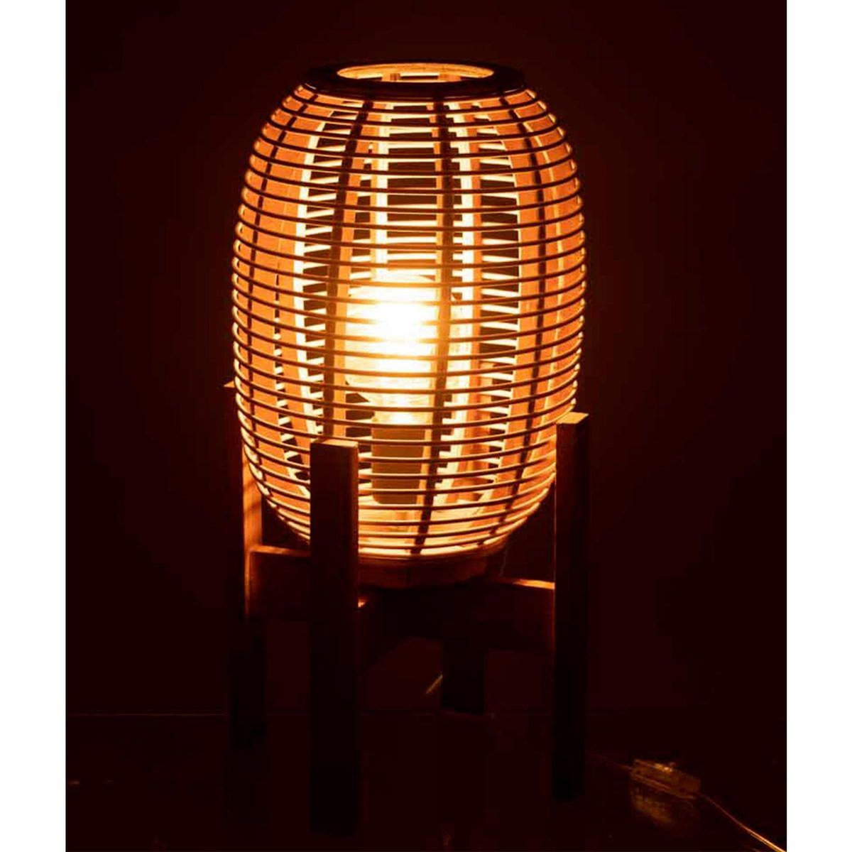 Paris Prix Lampe à Poser en Bambou  Noa  54cm Naturel