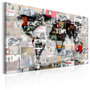 Voir la diapositive 1 : Paris Prix Tableau Imprimé  Map - Banksy Inspiration