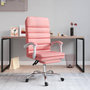 Voir la diapositive 1 : VIDAXL Fauteuil de massage inclinable de bureau Rose Similicuir