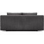 Voir la diapositive 6 : MARKET24 Banquette convertible 3 places MIKA - Velours côtelé gris foncé - Coffre de rangement - L 192 x H 84 x P 93 cm