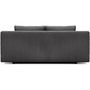 Voir la diapositive 6 : MARKET24 Banquette convertible 3 places MIKA - Velours côtelé gris foncé - Coffre de rangement - L 192 x H 84 x P 93 cm