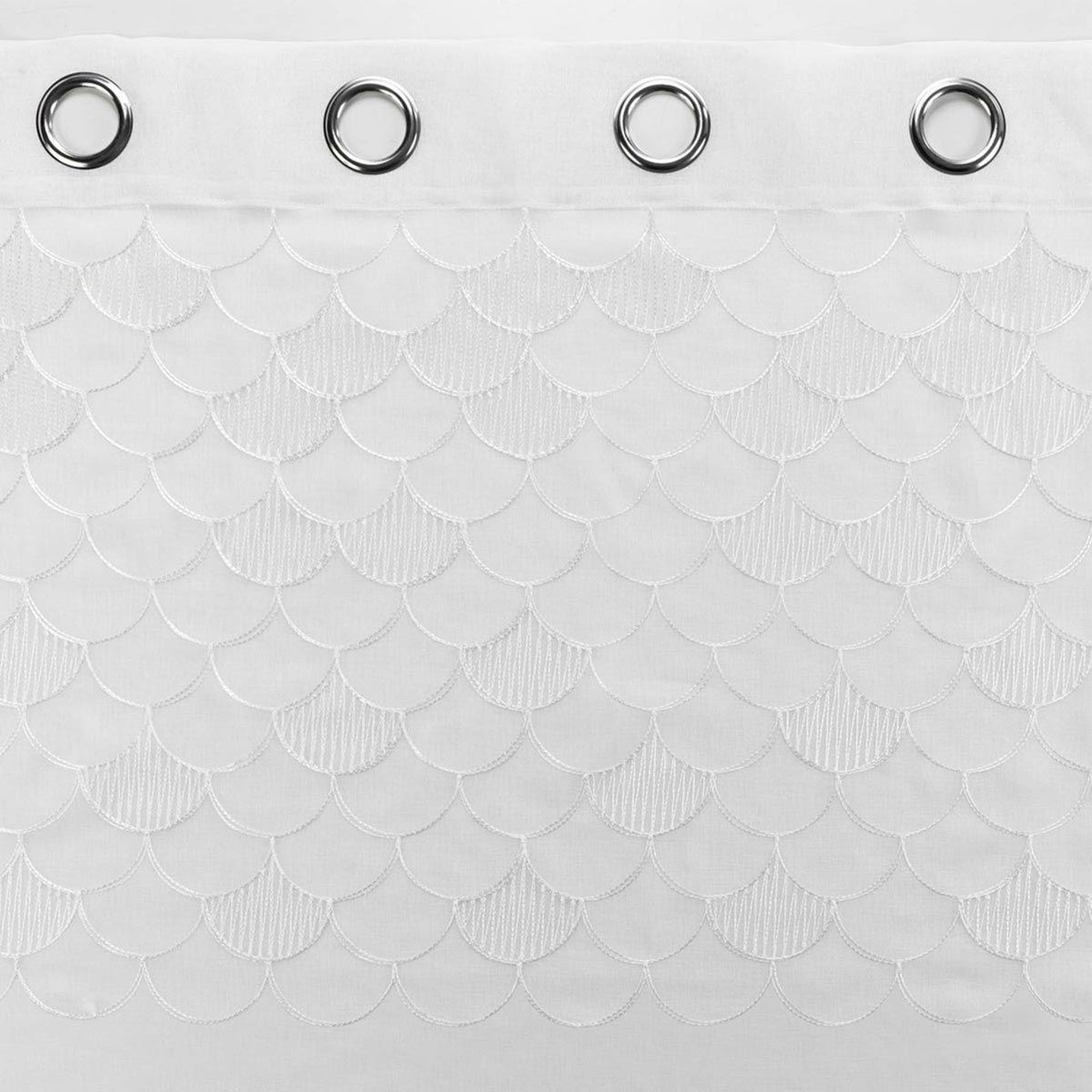Voir la diapositive 3 : Douceur d'Intérieur Rideau voilage à œillets  yaelle  135x240cm blanc