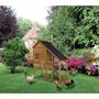Voir la diapositive 2 : Habitat et Jardin Poulailler  Lily  avec pondoir en bois - Marron
