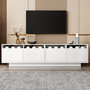Voir la diapositive 2 : MERAX Meuble tv blanc 170 cm mdf