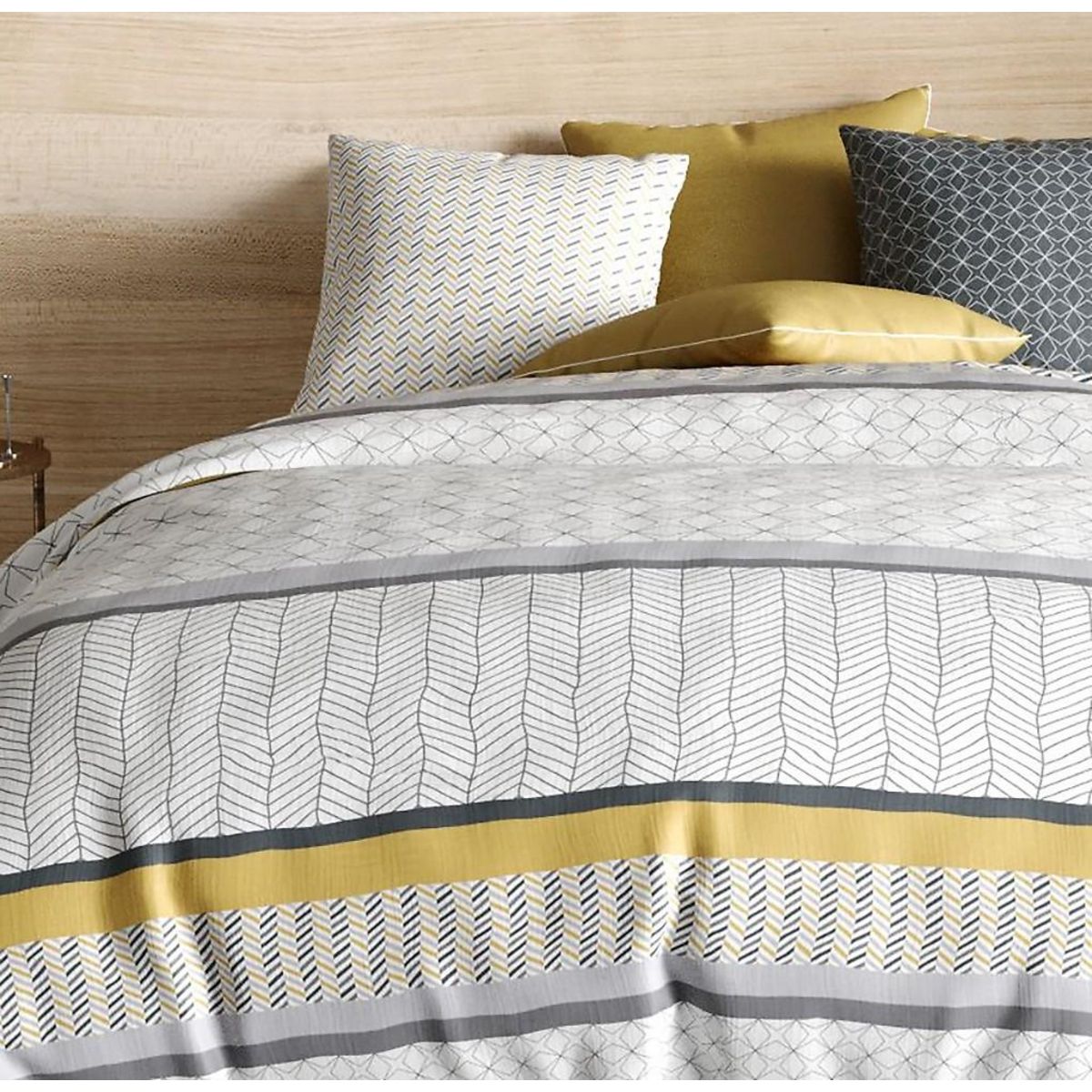 Les Ateliers du Linge Parure de housse de couette 100% coton 57fils gosipi