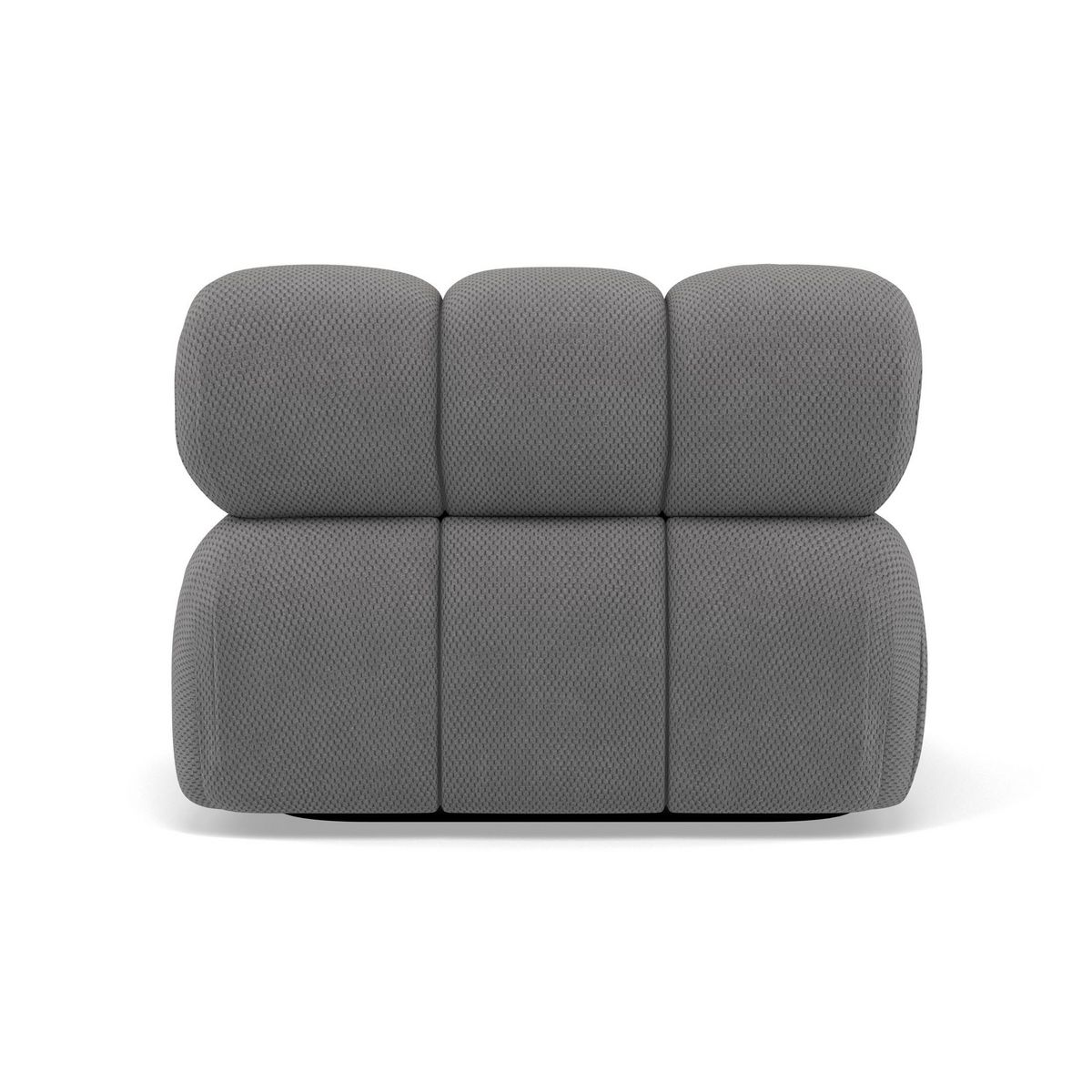 LISA DESIGN Ruby - module d'assise d'angle gauche en velours texturé