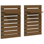Voir la diapositive 2 : VIDAXL Etageres de chevet murales 2 pcs Marron miel Bois de pin massif