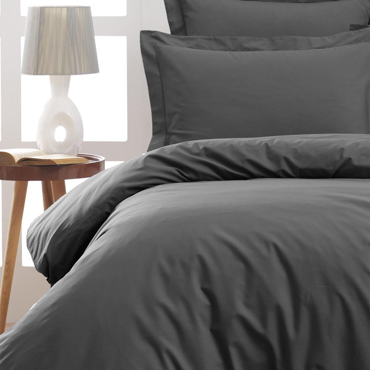 Sensei Maison Lot de 2 taies d'oreiller en percale de coton SOFT PERCALE