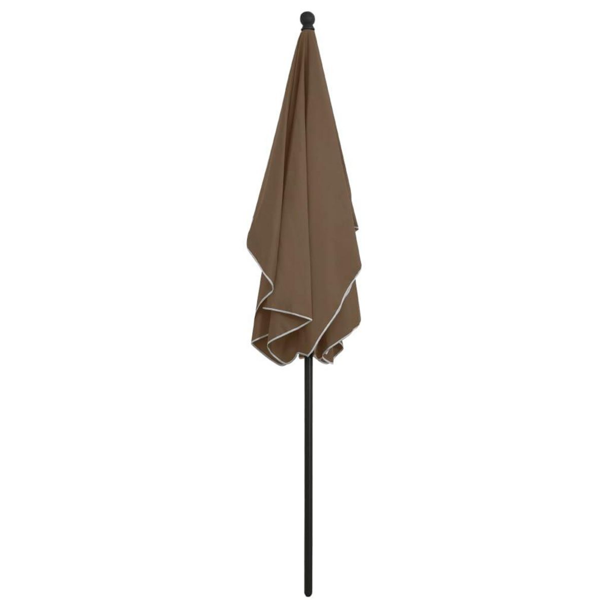 VIDAXL Parasol de jardin avec mat 210x140 cm Taupe