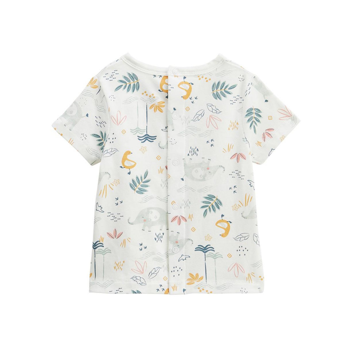 Petit Béguin Ensemble salopette bébé et t-shirt Hawaiki