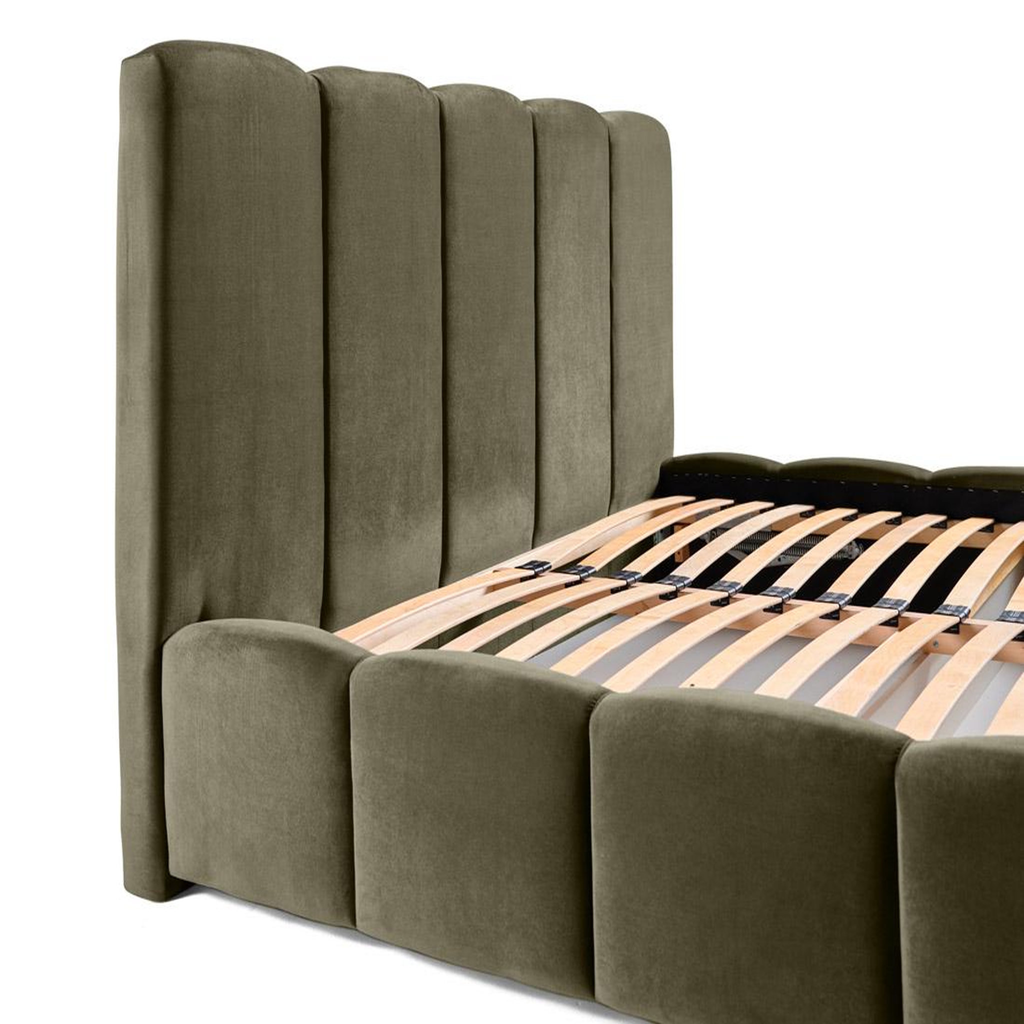 Voir la diapositive 5 : BEST MOBILIER Torreon - lit coffre - 140x200 - sommier inclus - en velours