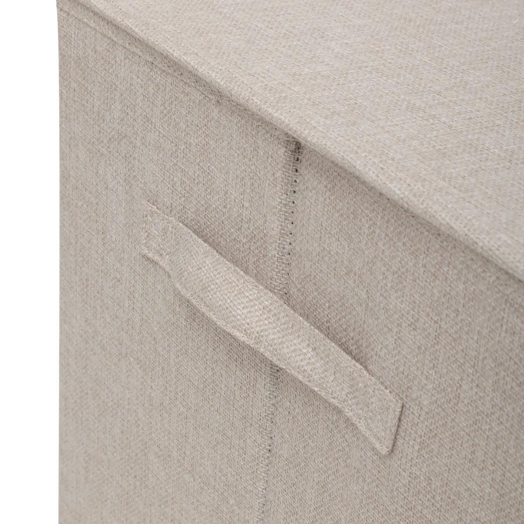 Voir la diapositive 5 : FIVE Panier à linge avec séparateur  colorama  74l beige lin