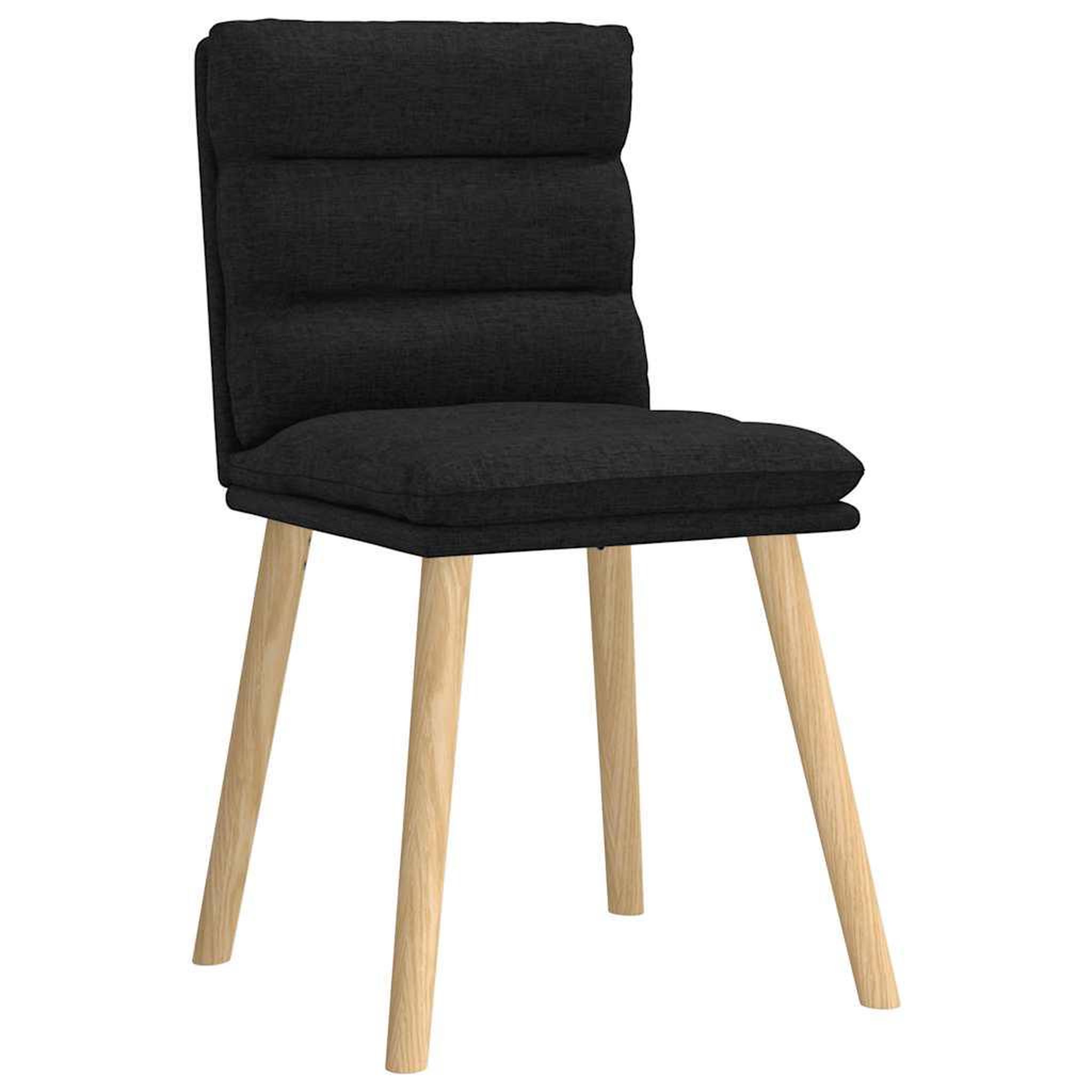 Voir la diapositive 3 : VIDAXL Chaises a manger lot de 2 noir tissu