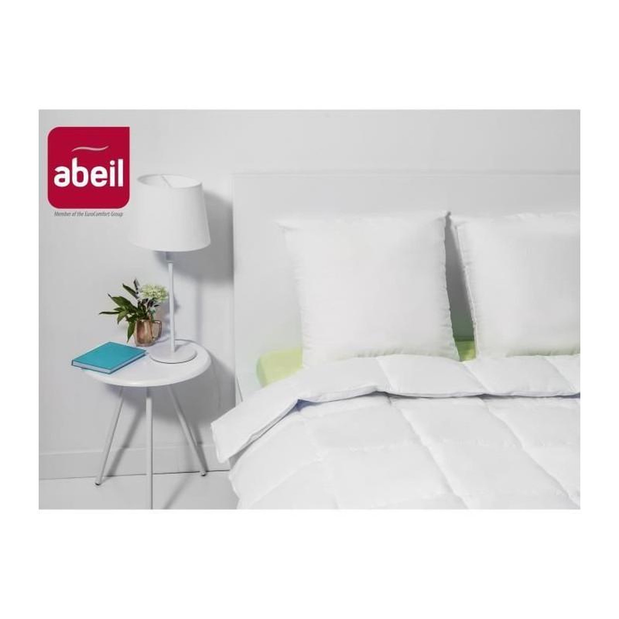 Voir la diapositive 2 : ABEIL ABEIL Lot de 2 Oreillers Bio Confort - 60 x 60 cm - Blanc