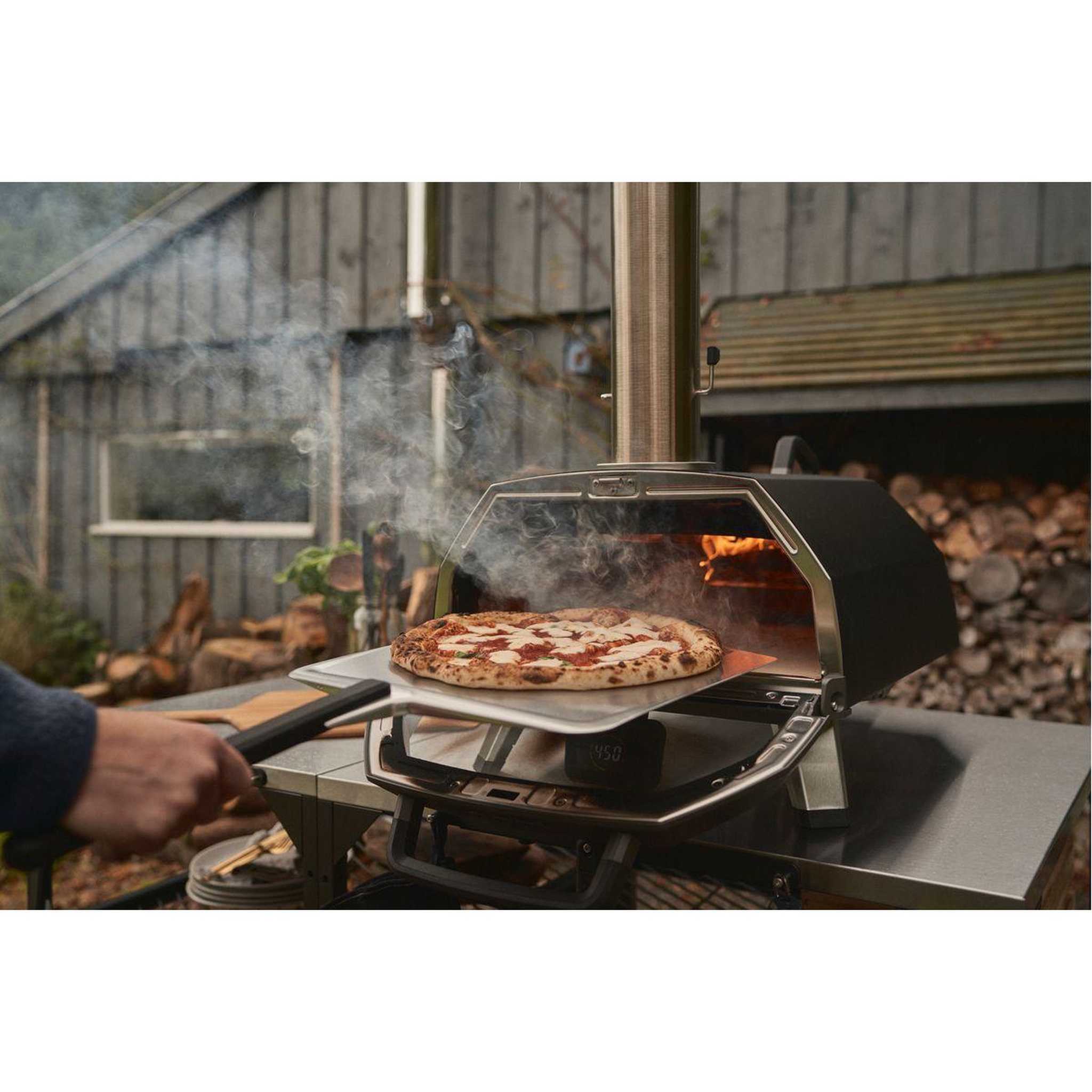 Voir la diapositive 4 : OONI Four à pizza bois Karu 2 Pro noir multicombustible pizza 40cm préchauffage 15 min, de 110 à 500°C, thermostat digital