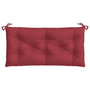 Voir la diapositive 5 : VIDAXL Coussins de banc de jardin lot de 2 rouge bordeaux tissu Oxford