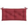 Voir la diapositive 5 : VIDAXL Coussins de banc de jardin lot de 2 rouge bordeaux tissu Oxford