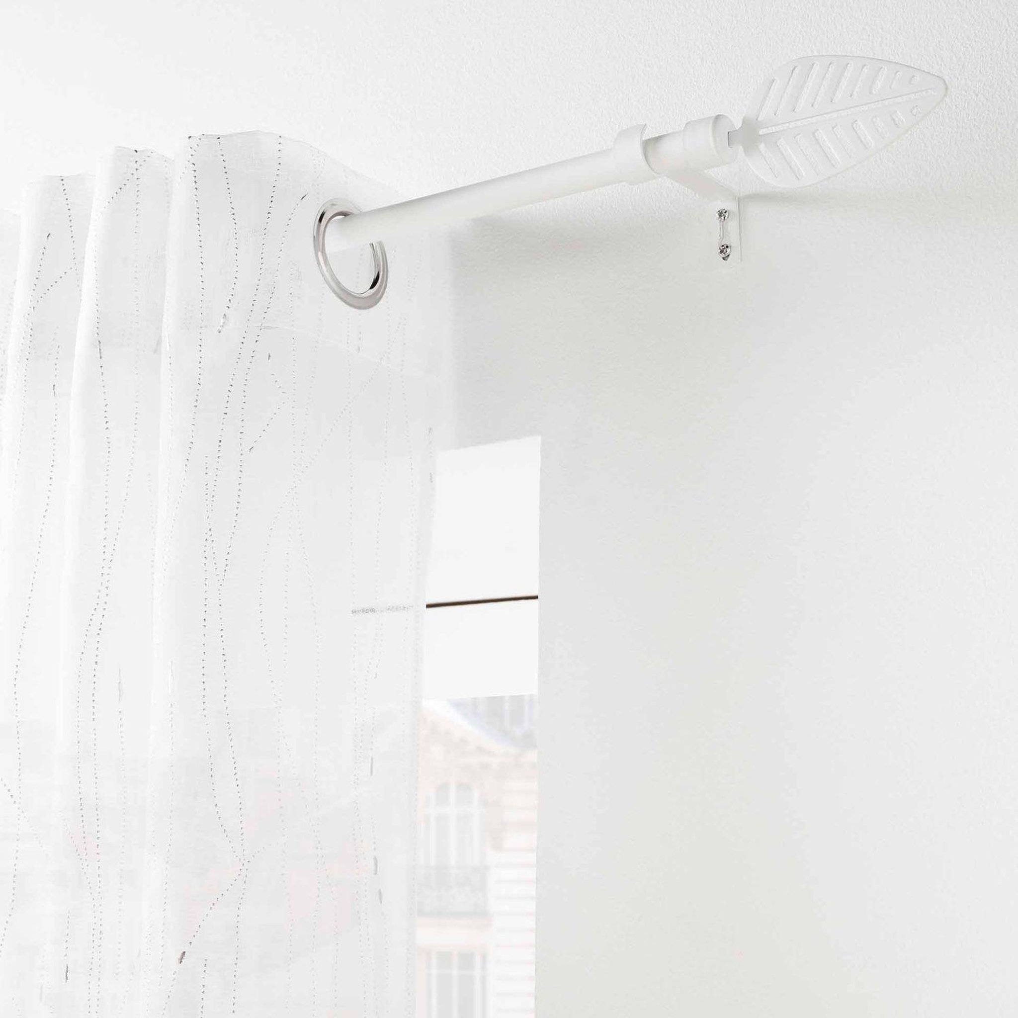 Voir la diapositive 2 : Douceur d'Intérieur Kit de tringle à rideaux extensible Leaf