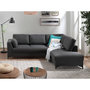 Voir la diapositive 2 : LISA DESIGN Tala - canapé d'angle droit - convertible - 5 places - en tissu