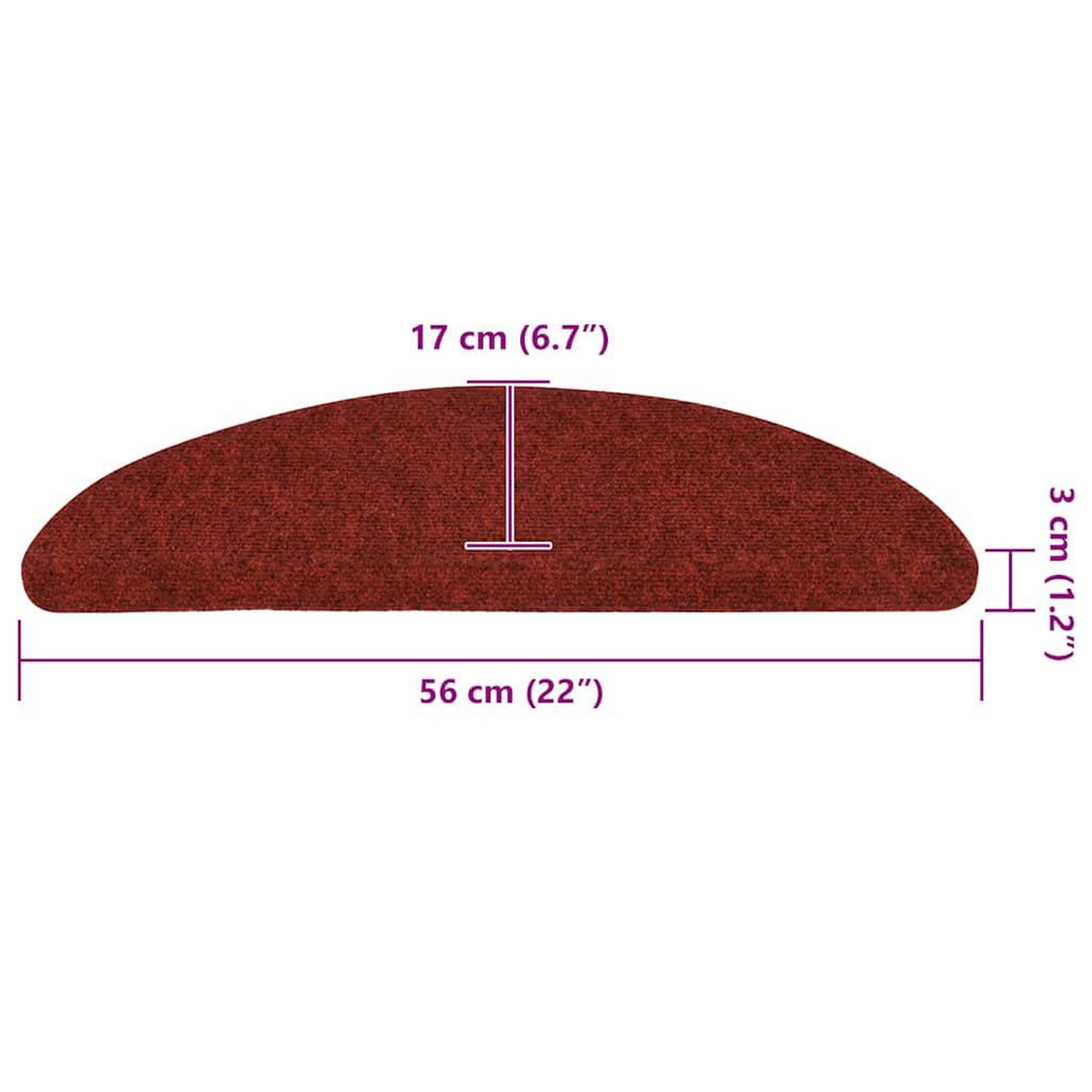 Voir la diapositive 6 : VIDAXL Tapis d'escalier autocollants 30 pcs rouge 56x17x3 cm