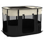 Voir la diapositive 1 : PAWHUT Parc pour chien pliable dim. 94L x 74l x 60H cm tissu Oxford crème noir